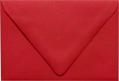Ruby Red 32lb A1 Contour Flap Envelopes (3 5/8 x 5 1/8)