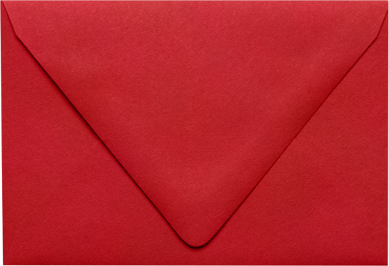 Ruby Red 32lb A1 Contour Flap Envelopes (3 5/8 x 5 1/8)