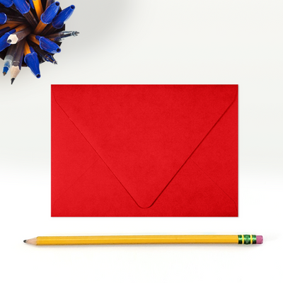 Ruby Red 32lb A1 Contour Flap Envelopes (3 5/8 x 5 1/8)