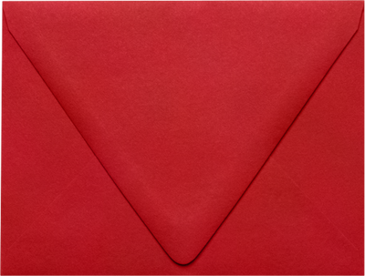 Red 32lb A2 Contour Flap Envelopes (4 3/8 x 5 3/4)