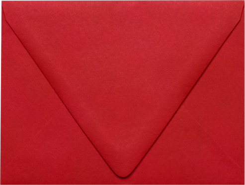 Red 32lb A2 Contour Flap Envelopes (4 3/8 x 5 3/4)
