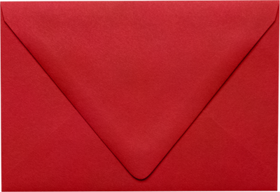 Red 32lb A4 Contour Flap Envelopes (4 1/4 x 6 1/4)