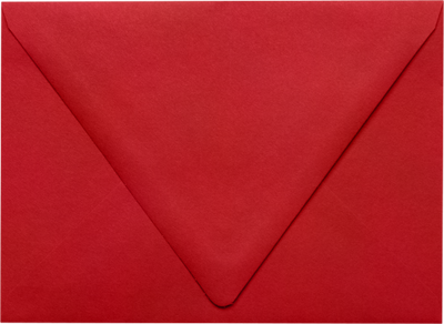 Red 32lb A7 Contour Flap Envelopes (5 1/4 x 7 1/4)