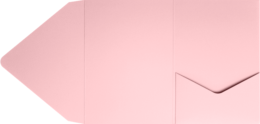 Baby Candy Pink A7 Pocket Invitations (5 x 7)