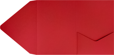Ruby Red A7 Pocket Invitations (5 x 7)