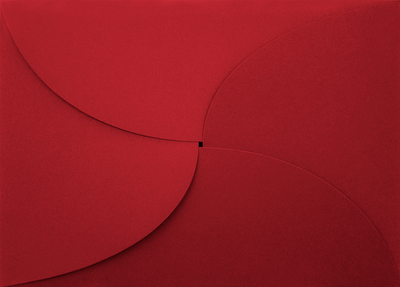 Ruby Red A7 Petal Invitations (5 x 7 )