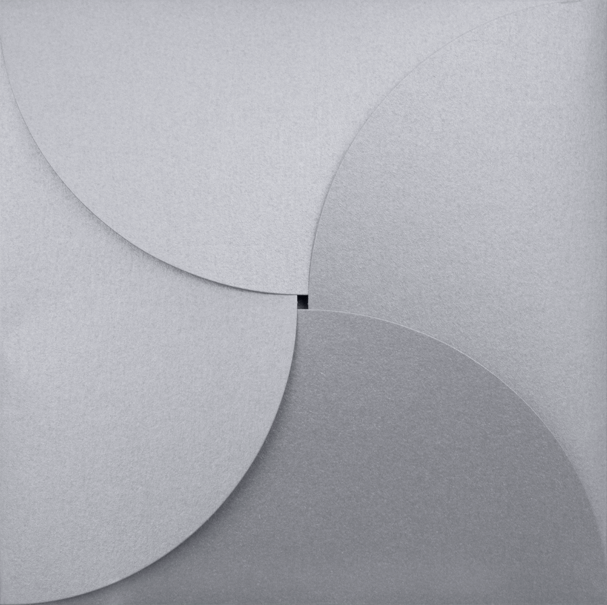 Silver Metallic Petal Invitations (6 1/4 x 6 1/4)