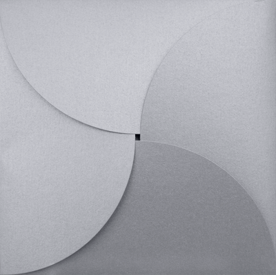 Silver Metallic Petal Invitations (6 1/4 x 6 1/4)