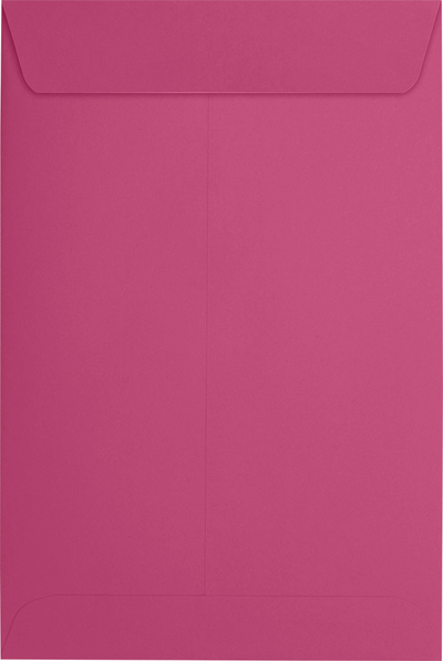 Fuchsia Pink Magenta 32lb 6 x 9 Open End Envelopes with Peel & Seal