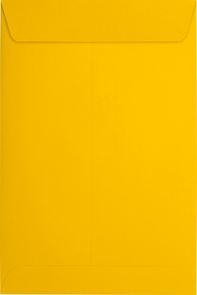 Sunflower Yellow 32lb 6 x 9 Open End Envelopes with Peel & Seal