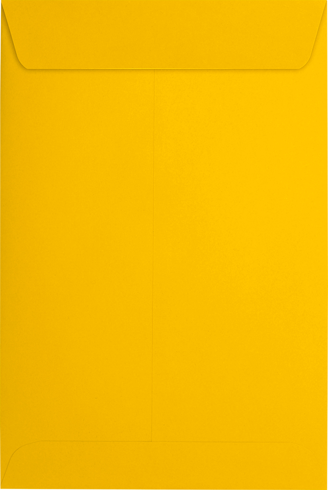 Sunflower Yellow 32lb 6 x 9 Open End Envelopes with Peel & Seal