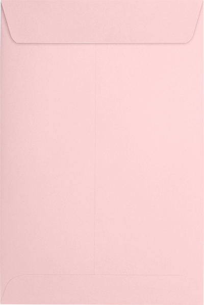 Baby Candy Pink 32lb 6 x 9 Open End Envelopes with Peel & Seal