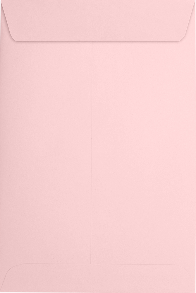 Baby Candy Pink 32lb 6 x 9 Open End Envelopes with Peel & Seal