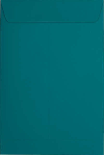 Teal Blue 32lb 6 x 9 Open End Envelopes with Peel & Seal