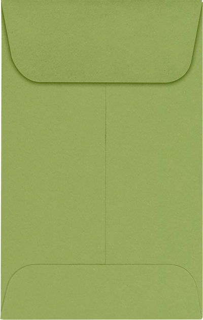 Olive Green 28lb #1 Coin Envelopes (2 1/4 x 3 1/2)
