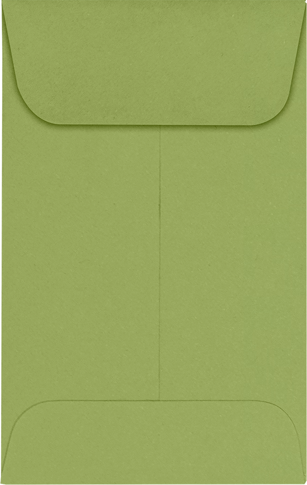 Olive Green 28lb #1 Coin Envelopes (2 1/4 x 3 1/2)