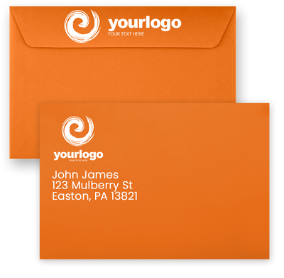 Mandarin Orange 32lb 6 x 9 Booklet Envelopes