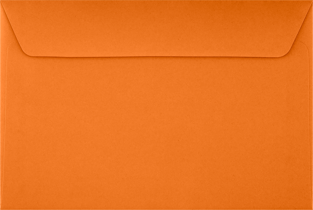 Mandarin Orange 32lb 6 x 9 Booklet Envelopes