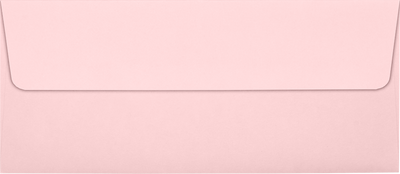 Baby Candy Pink 32lb #10 Square Flap Envelopes (4 1/8 x 9 1/2) with Peel & Seal