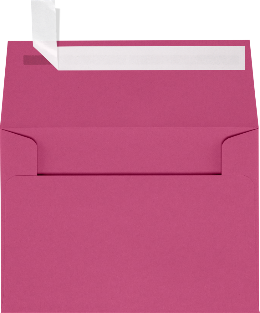 Fuchsia Pink Magenta 32lb A1 Invitation Envelopes (3 5/8 x 5 1/8) with Peel & Seal