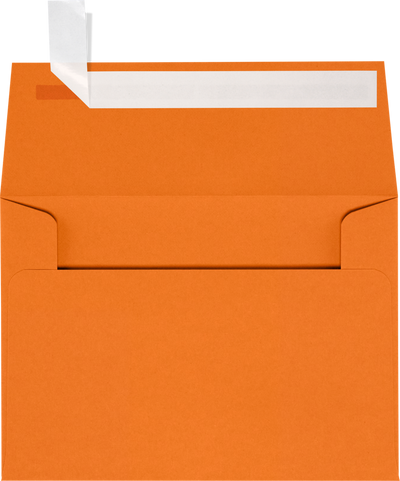 Mandarin Orange 32lb A1 Invitation Envelopes (3 5/8 x 5 1/8) with Peel & Seal