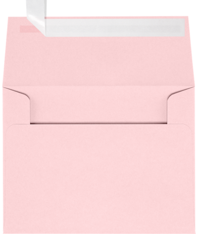 Baby Candy Pink 32lb A1 Invitation Envelopes (3 5/8 x 5 1/8) with Peel & Seal