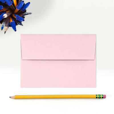 Baby Candy Pink 32lb A1 Invitation Envelopes (3 5/8 x 5 1/8) with Peel & Seal