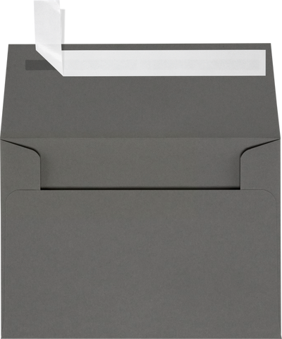 Dark Smoke Gray 32lb A1 Invitation Envelopes (3 5/8 x 5 1/8) with Peel & Seal