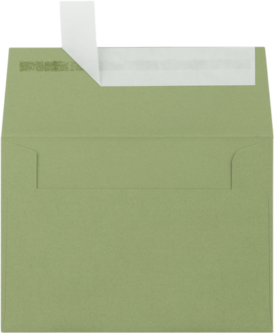 Olive Green 28lb A1 Invitation Envelopes (3 5/8 x 5 1/8) with Peel & Seal