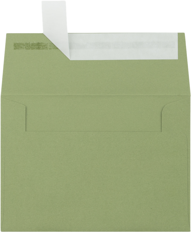 Olive Green 28lb A1 Invitation Envelopes (3 5/8 x 5 1/8) with Peel & Seal