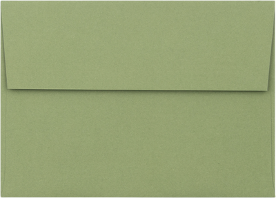 Olive Green 28lb A1 Invitation Envelopes (3 5/8 x 5 1/8) with Peel & Seal