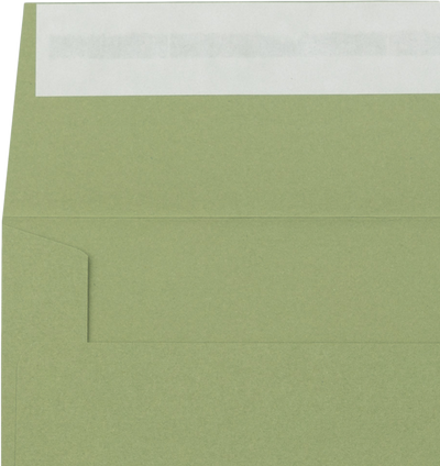 Olive Green 28lb A1 Invitation Envelopes (3 5/8 x 5 1/8) with Peel & Seal