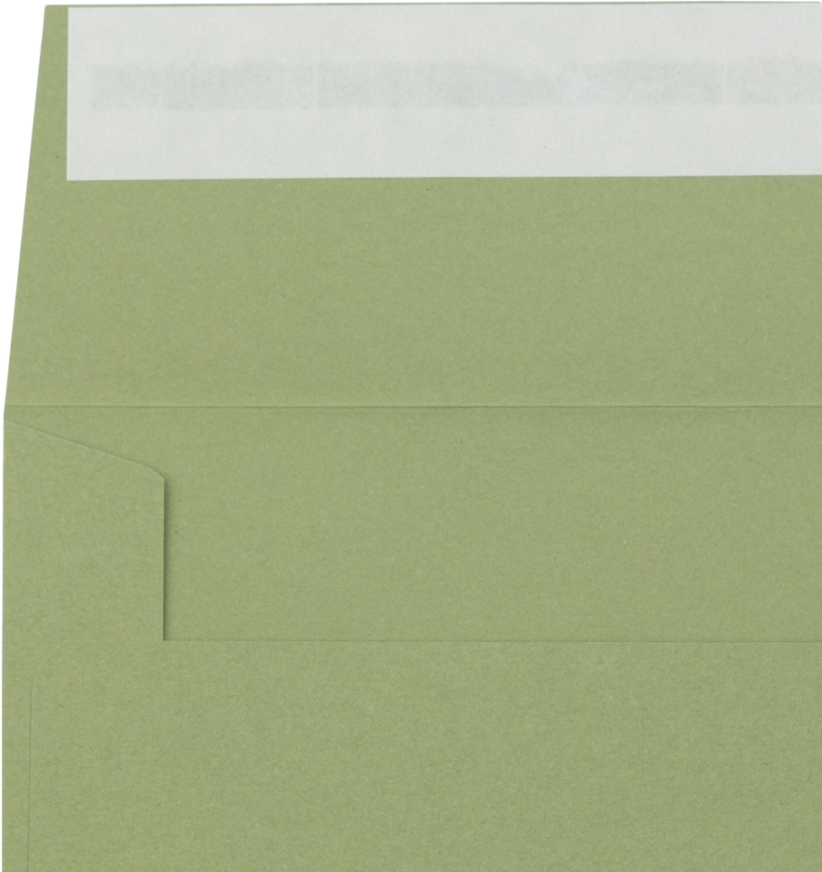 Olive Green 28lb A1 Invitation Envelopes (3 5/8 x 5 1/8) with Peel & Seal