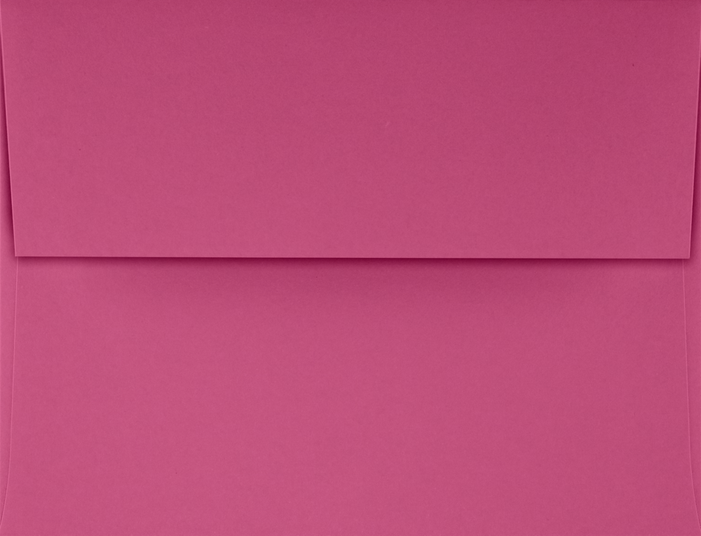 Fuchsia Pink Magenta 32lb A2 Invitation Envelopes (4 3/8 x 5 3/4) with Peel & Seal