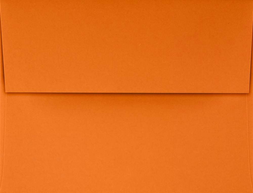 Mandarin Orange 32lb A2 Invitation Envelopes (4 3/8 x 5 3/4) with Peel & Seal