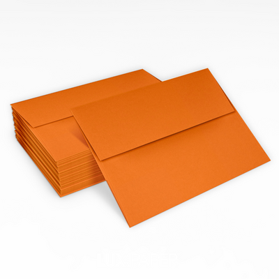 Mandarin Orange 32lb A2 Invitation Envelopes (4 3/8 x 5 3/4) with Peel & Seal