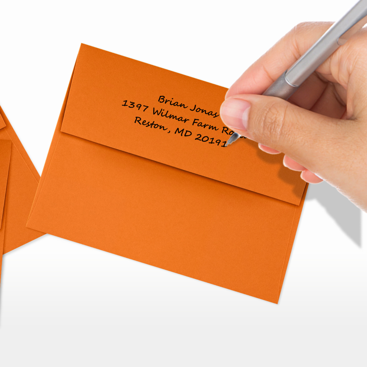 Mandarin Orange 32lb A2 Invitation Envelopes (4 3/8 x 5 3/4) with Peel & Seal