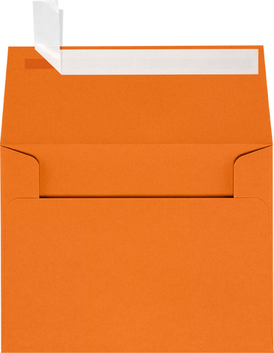 Mandarin Orange 32lb A2 Invitation Envelopes (4 3/8 x 5 3/4) with Peel & Seal