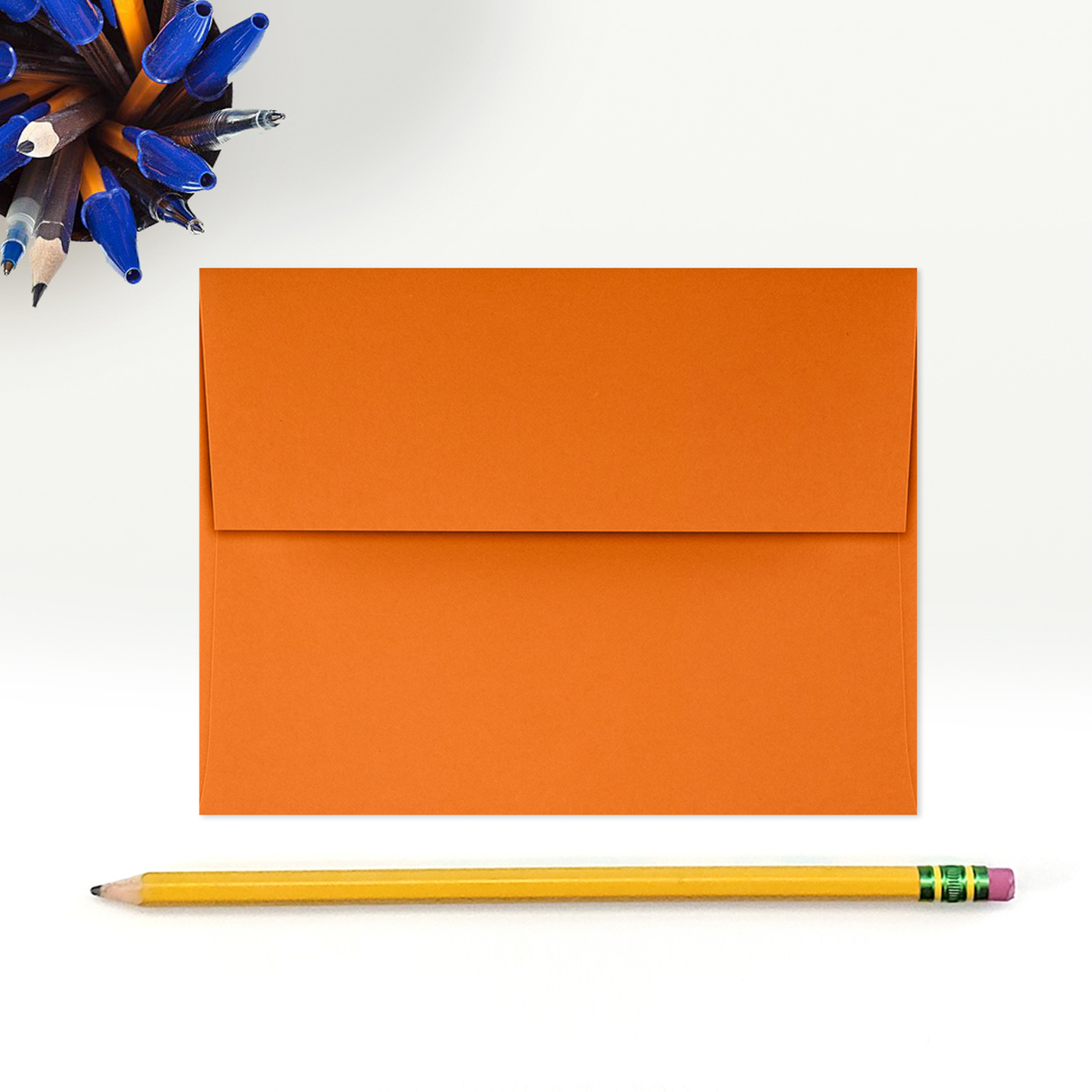 Mandarin Orange 32lb A2 Invitation Envelopes (4 3/8 x 5 3/4) with Peel & Seal