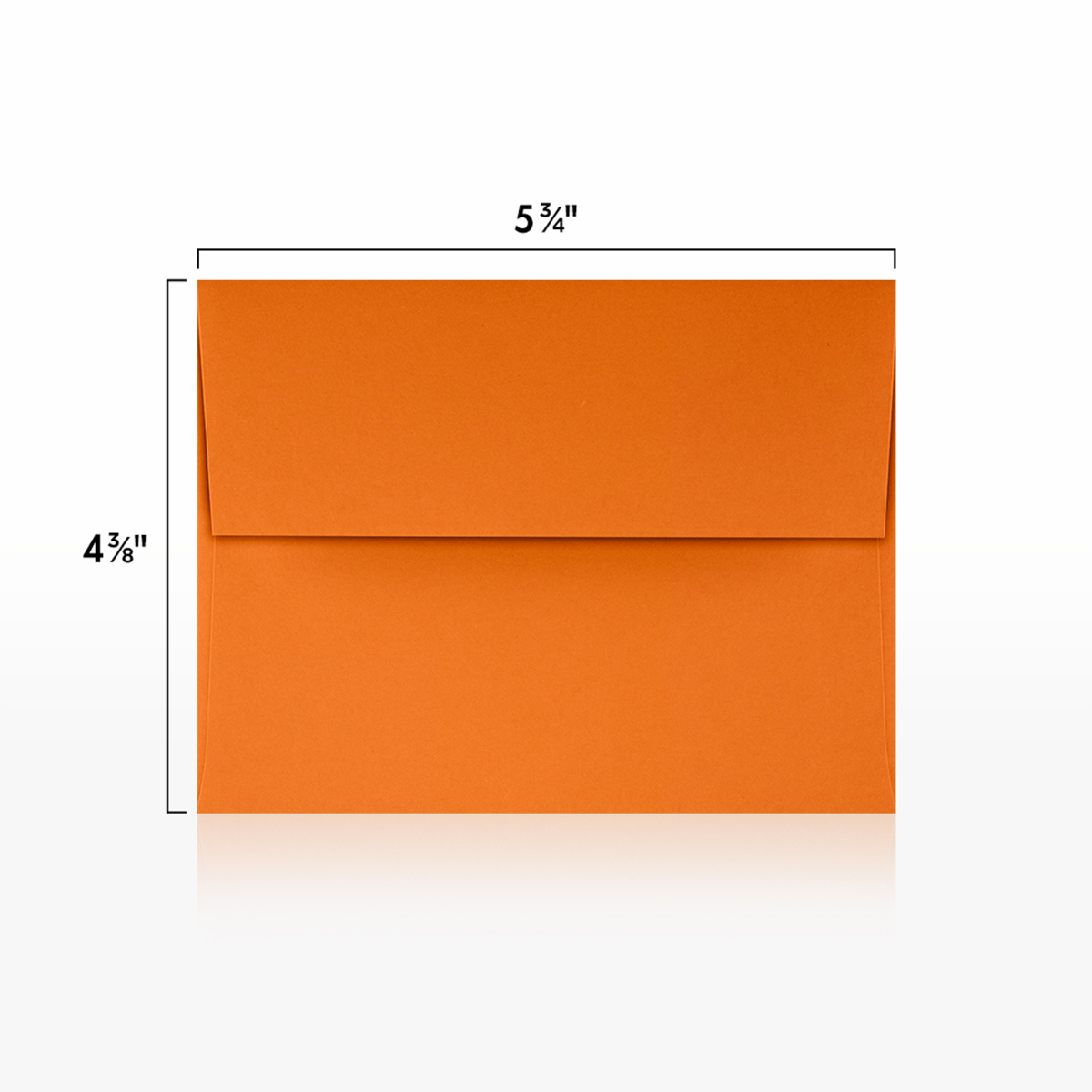 Mandarin Orange 32lb A2 Invitation Envelopes (4 3/8 x 5 3/4) with Peel & Seal
