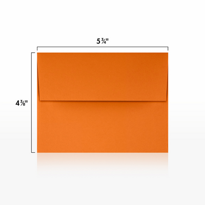 Mandarin Orange 32lb A2 Invitation Envelopes (4 3/8 x 5 3/4) with Peel & Seal