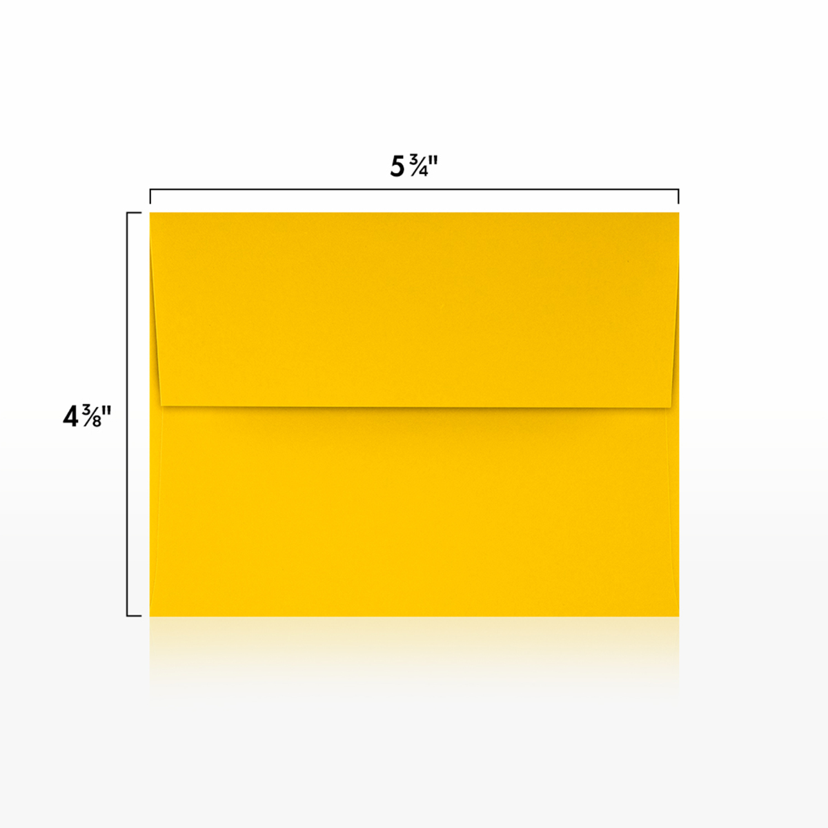 Sunflower Yellow 32lb A2 Invitation Envelopes (4 3/8 x 5 3/4) with Peel & Seal