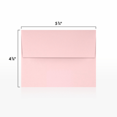 Baby Candy Pink 32lb A2 Invitation Envelopes (4 3/8 x 5 3/4) with Peel & Seal