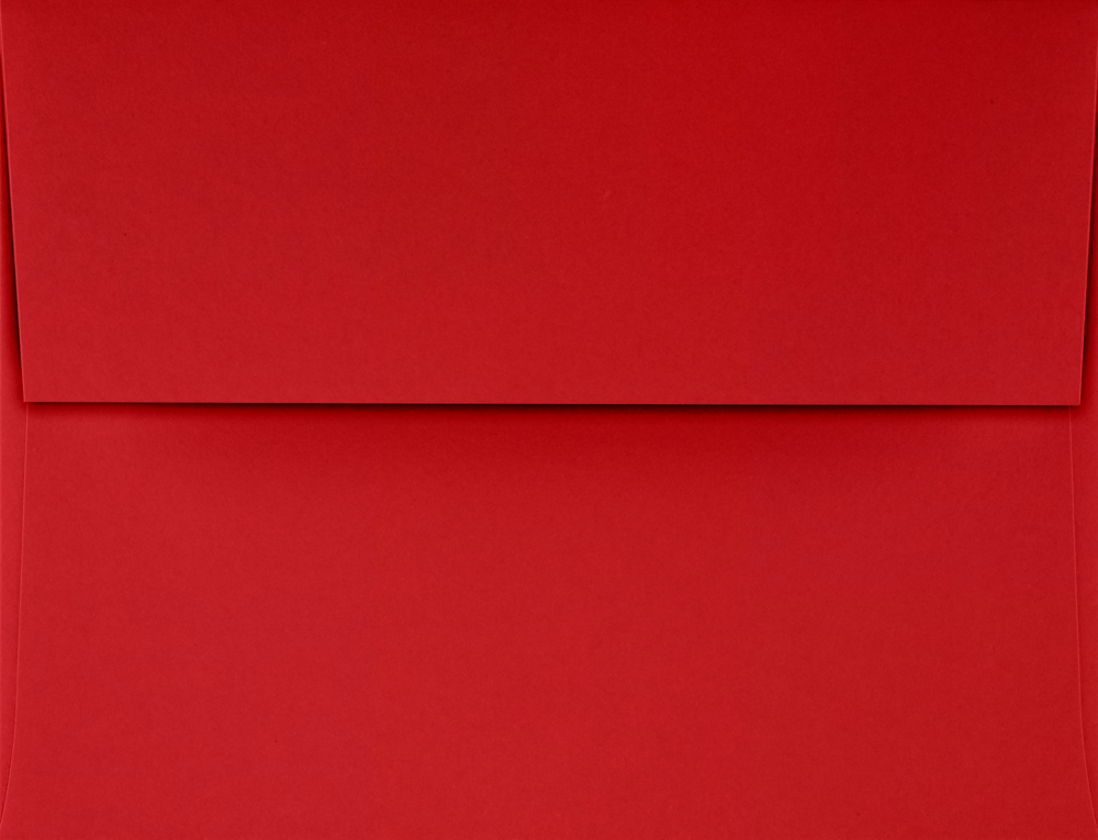 Red 32lb A2 Invitation Envelopes (4 3/8 x 5 3/4) with Peel & Seal