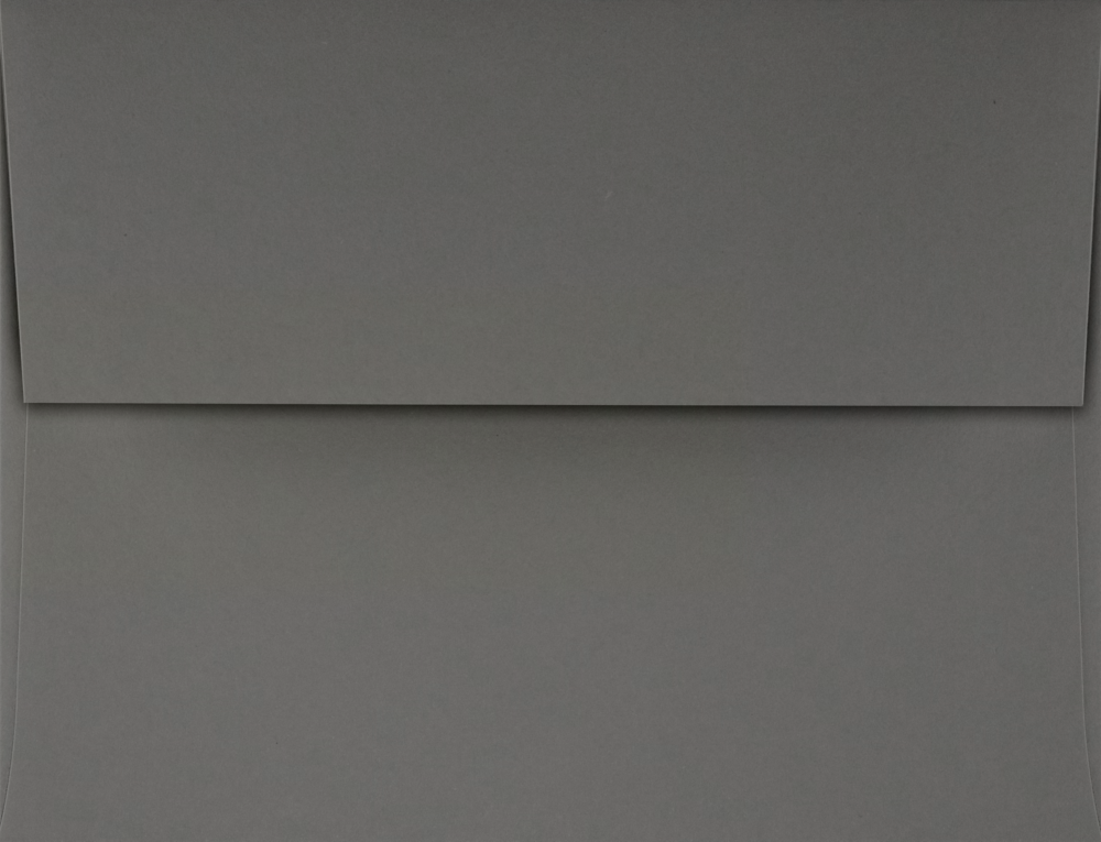 Dark Smoke Gray 32lb A2 Invitation Envelopes (4 3/8 x 5 3/4) with Peel & Seal