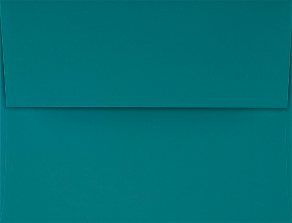 Teal Blue 32lb A2 Invitation Envelopes (4 3/8 x 5 3/4) with Peel & Seal