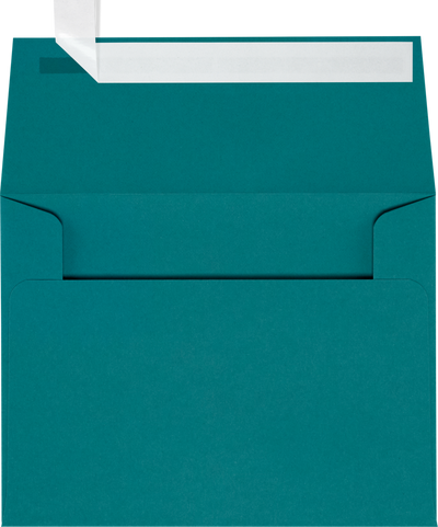 Teal Blue 32lb A2 Invitation Envelopes (4 3/8 x 5 3/4) with Peel & Seal