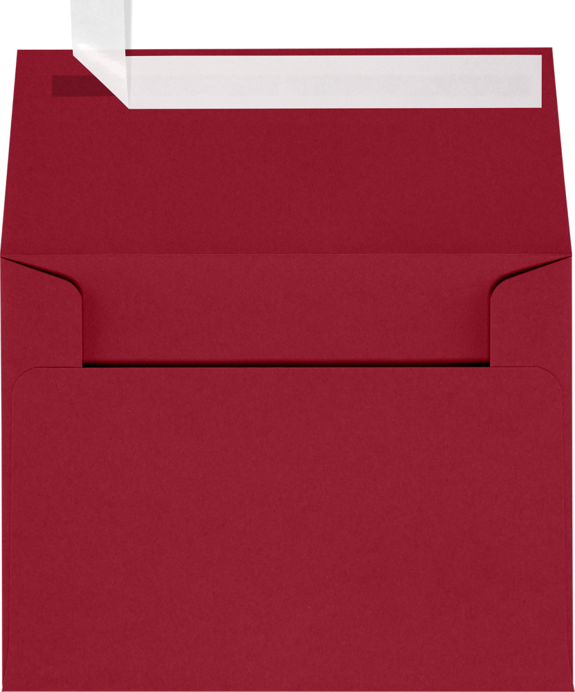 Garnet Dark Red 32lb A2 Invitation Envelopes (4 3/8 x 5 3/4) with Peel & Seal