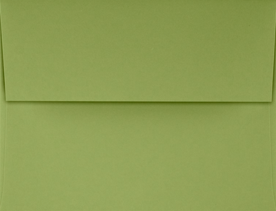 Olive Green 28lb A2 Invitation Envelopes (4 3/8 x 5 3/4) with Peel & Seal