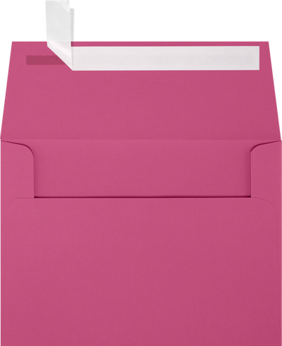 Fuchsia Pink Magenta 32lb A6 Invitation Envelopes (4 3/4 x 6 1/2) with Peel & Seal